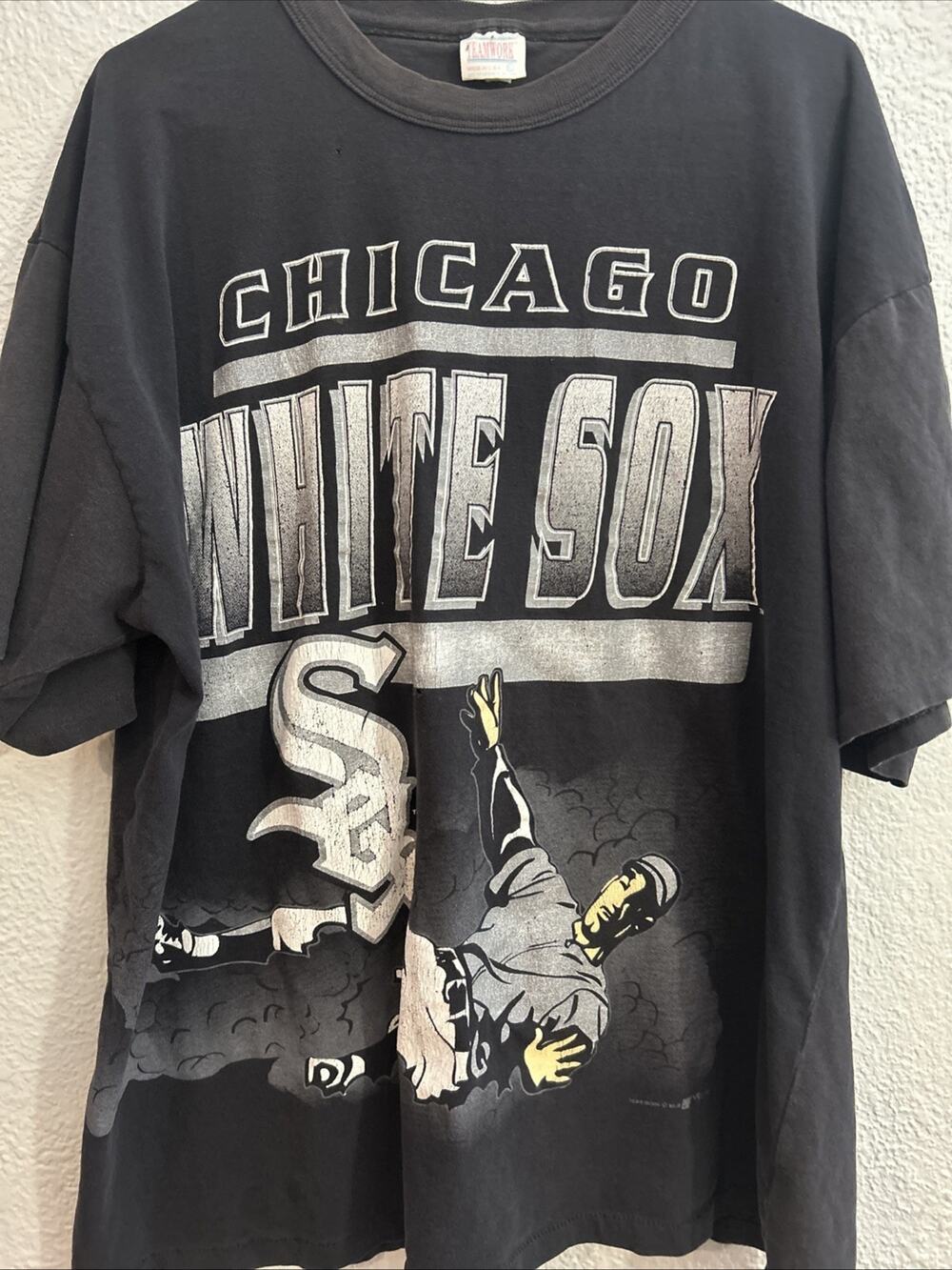 Vintage Chicago White Sox Teamwork 1993 All Over Print T-Shirt Men’s XL